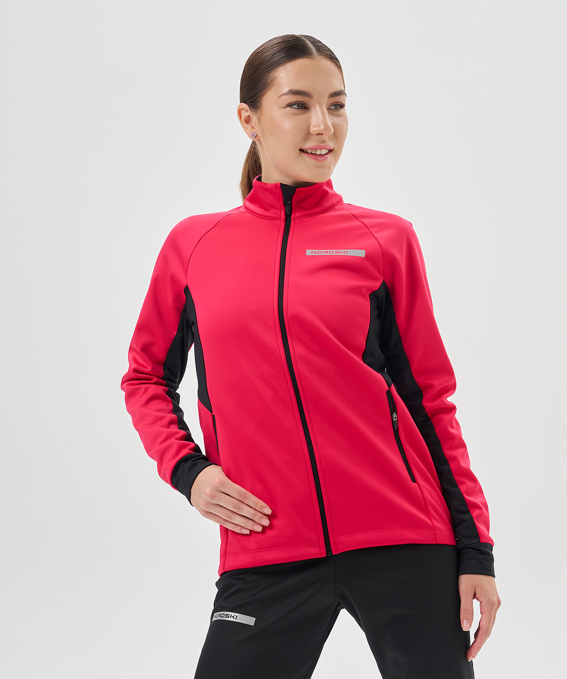 Тренировочная куртка Nordski Core Pink/Black W