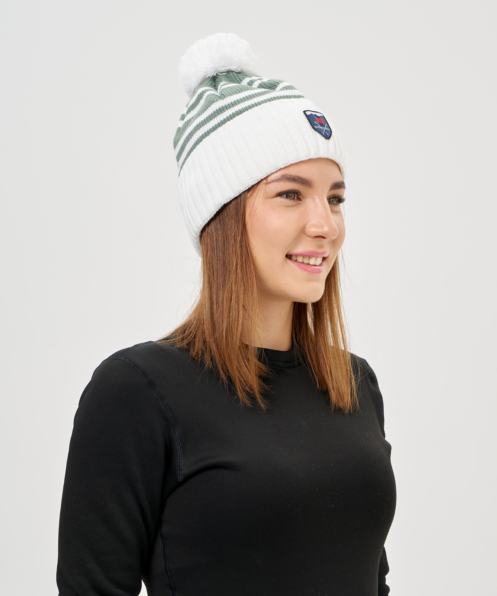 Шапка Nordski Severe Ice Mint/White