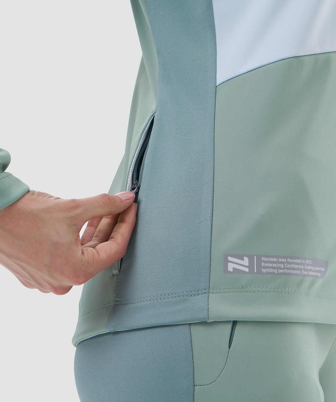 Тренировочная куртка Nordski Pro 2.0 Pearl Blue/Ice Mint W