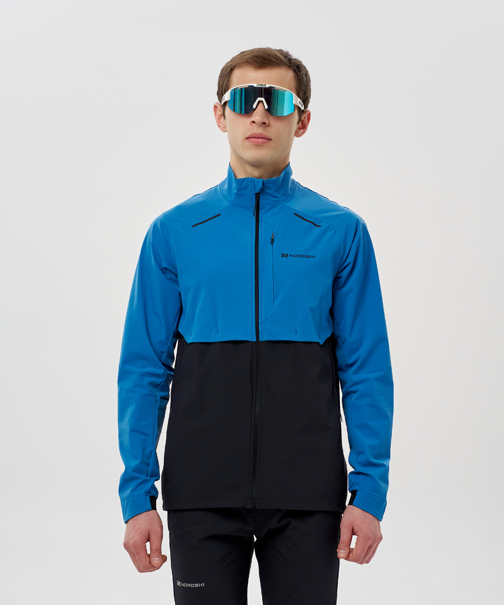 Ветровка Nordski Pro Energy Running Sea/Black